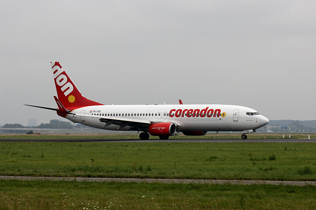 PH-CDE Corendon utch Airlines Boeing 737-8kN (WL) am 09.08.2019 in Amsterdam Schiphol.