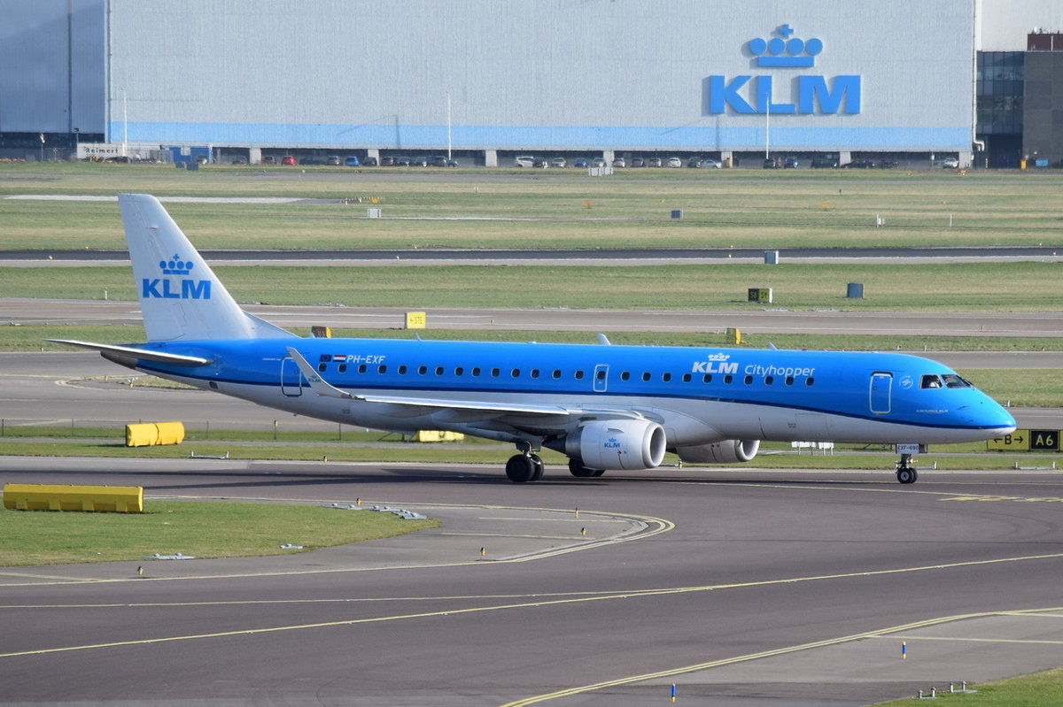 PH-EXF KLM Cityhopper Embraer ERJ-190STD (ERJ-190-100)  , AMS , 13.03.2017