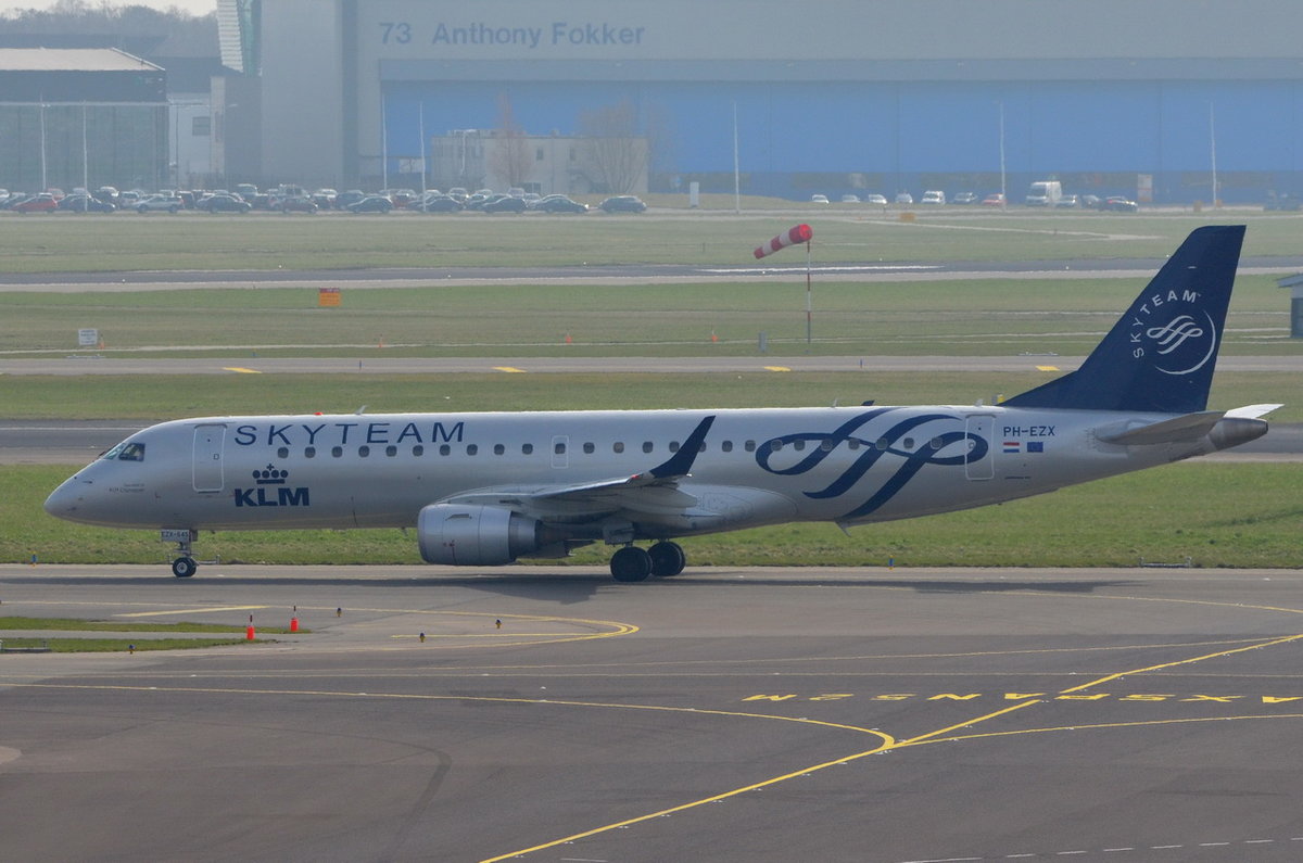 PH-EZX KLM Cityhopper Embraer ERJ-190STD (ERJ-190-100)  , AMS , 14.03.2017