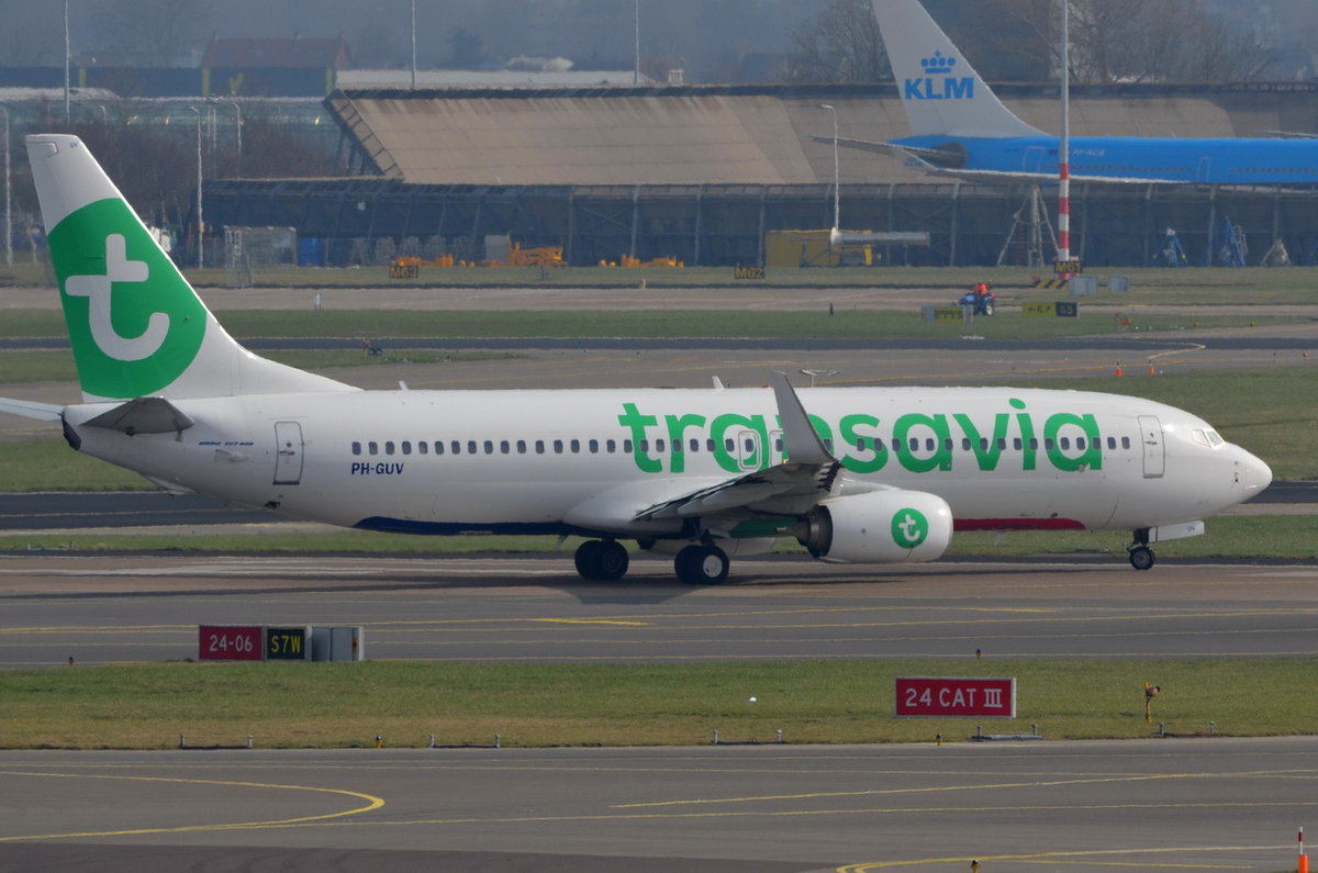 PH-GUV Transavia Boeing 737-8EH(WL)  , AMS , 14.03.2017
