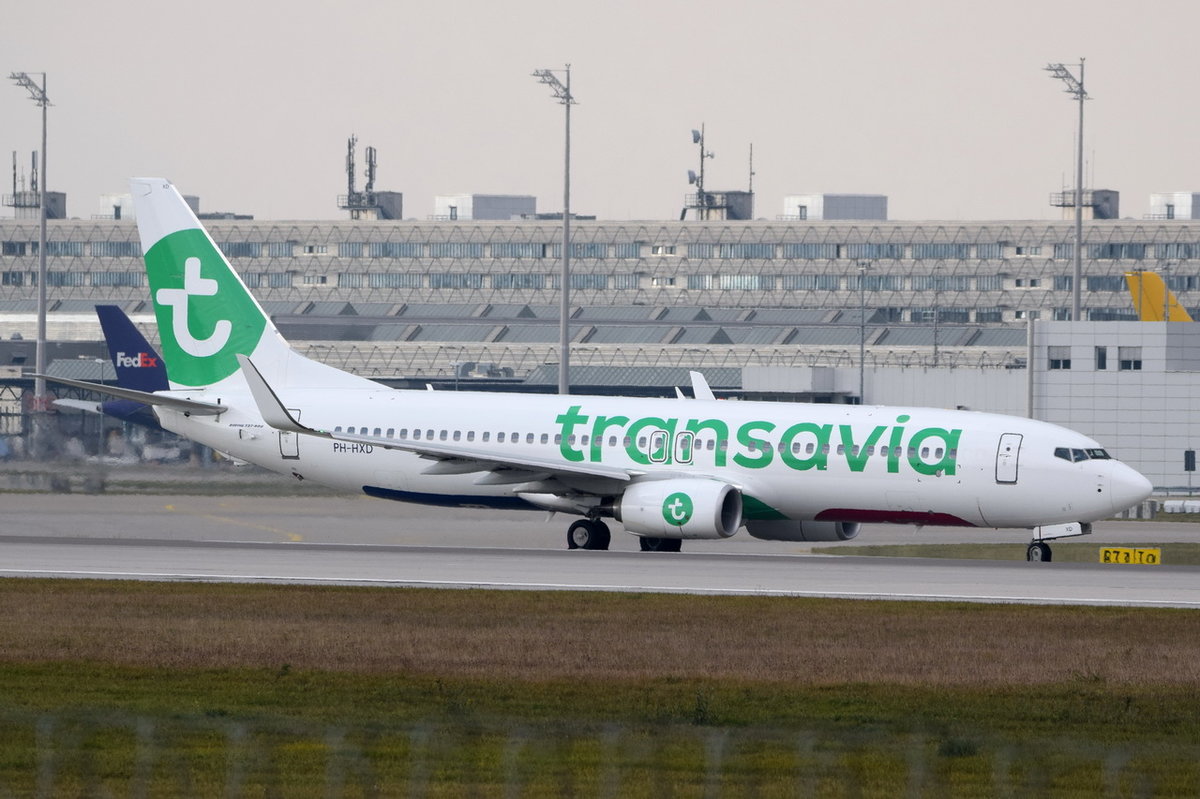 PH-HXD Transavia Boeing 737-8K2(WL)  am 12.10.2016 in München zum Start