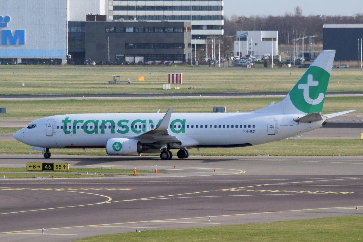 PH-HZI Transavia Boeing 737-8K2(WL)  , AMS , 13.03.2017