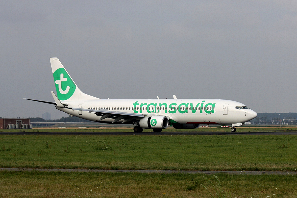 PH-HZO Transavia Boeing 737-8K2(WL)am 09.08.2019 in Amsterdam-Schiphol.