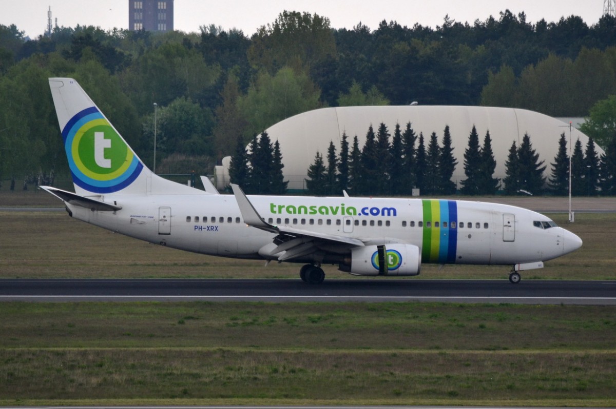 PH-XRX Transavia Boeing 737-7K2 (WL)  Tegel gestartet am 23.04.2014
