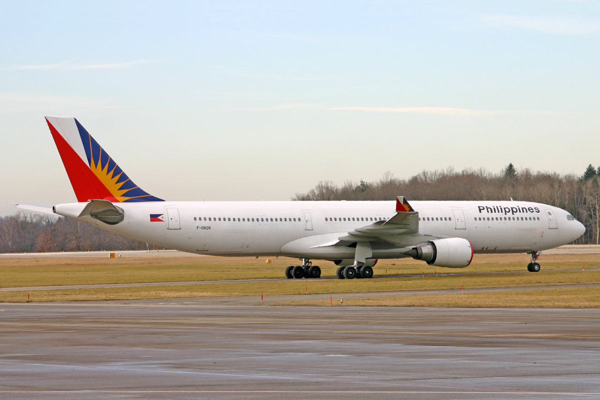 Philippine Airlines, F-OHZR, Airbus A330-301, msn: 198, 23.Januar 2008, ZRH Zürich, Switzerland.