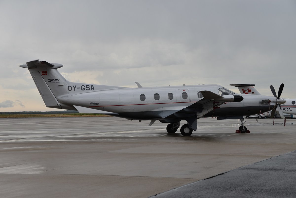 Pilatus PC-12-45 - Widex - 421 - OY-GSA - 08.08.2018 - EDDK