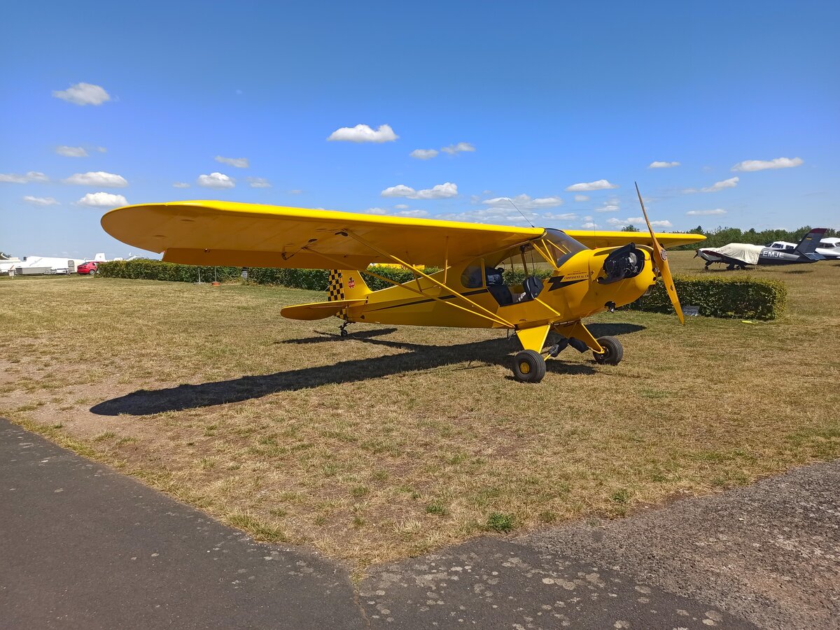 Piper J-3C-65 Cub, NC38615, Flugplatz Hammelburg (EDFJ), 12.7.2026