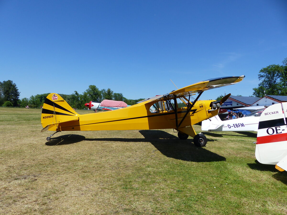Piper J3C-65 Cub, N30920, Flugplatz Moosburg auf der Kippe (EDPI), 23.5.2026