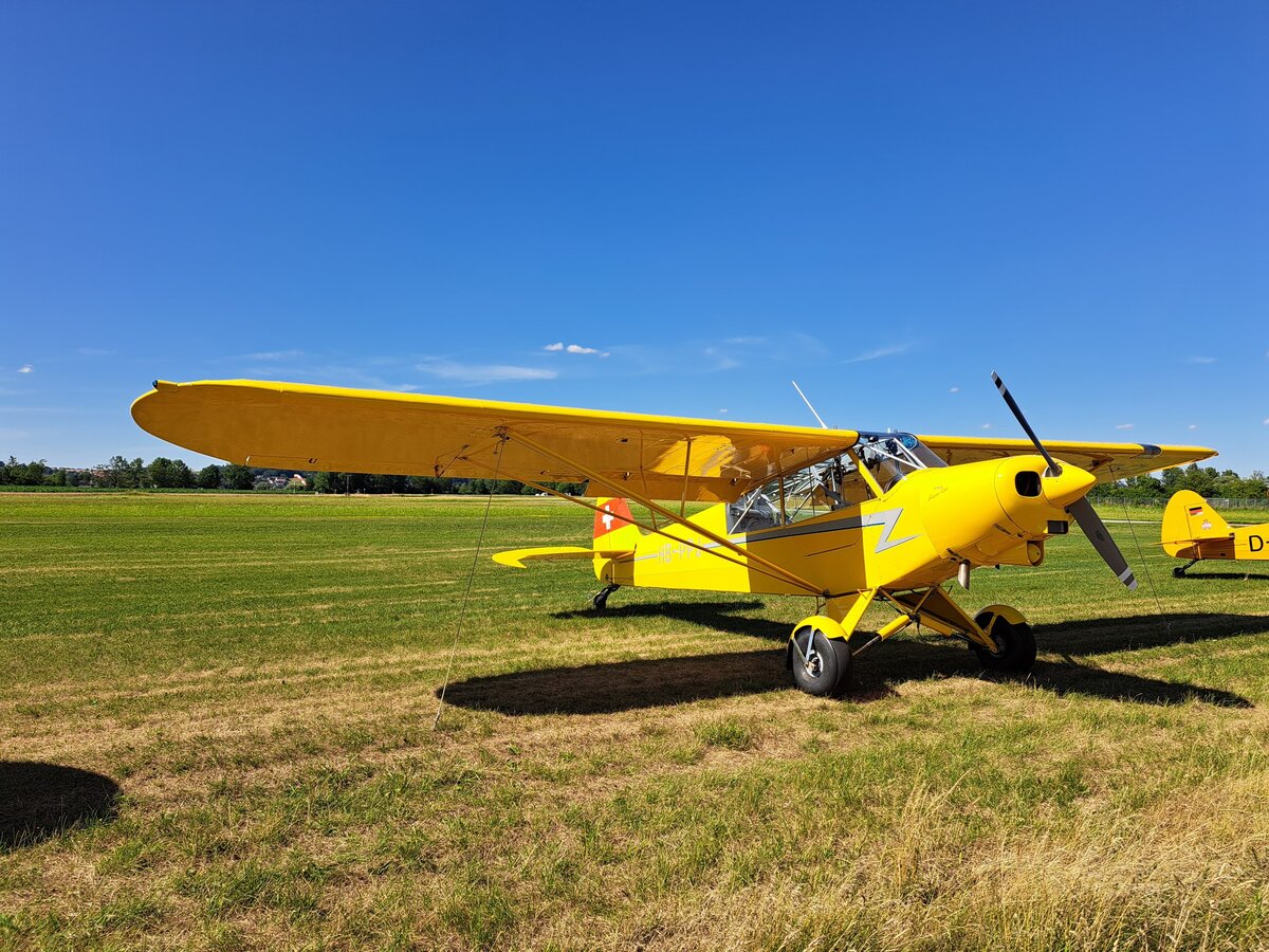 Piper PA 18-150 Super Cub, HB-PPJ, Flugplatz Landshut (EDML), 3.7.2026