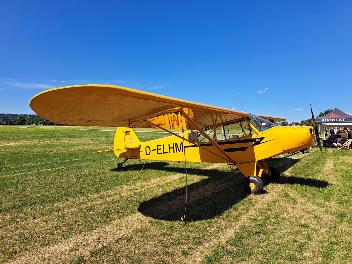 Piper PA 18-95 Super Cub, D-ELHM, Flugplatz Landhut (EDML), 3.7.2026