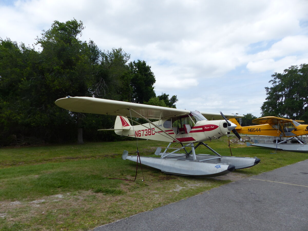 Piper PA-18 Super Cub, N6738C, Winter Haven Gilbert`s Airport (GIF/KGIF), 20.4.2026