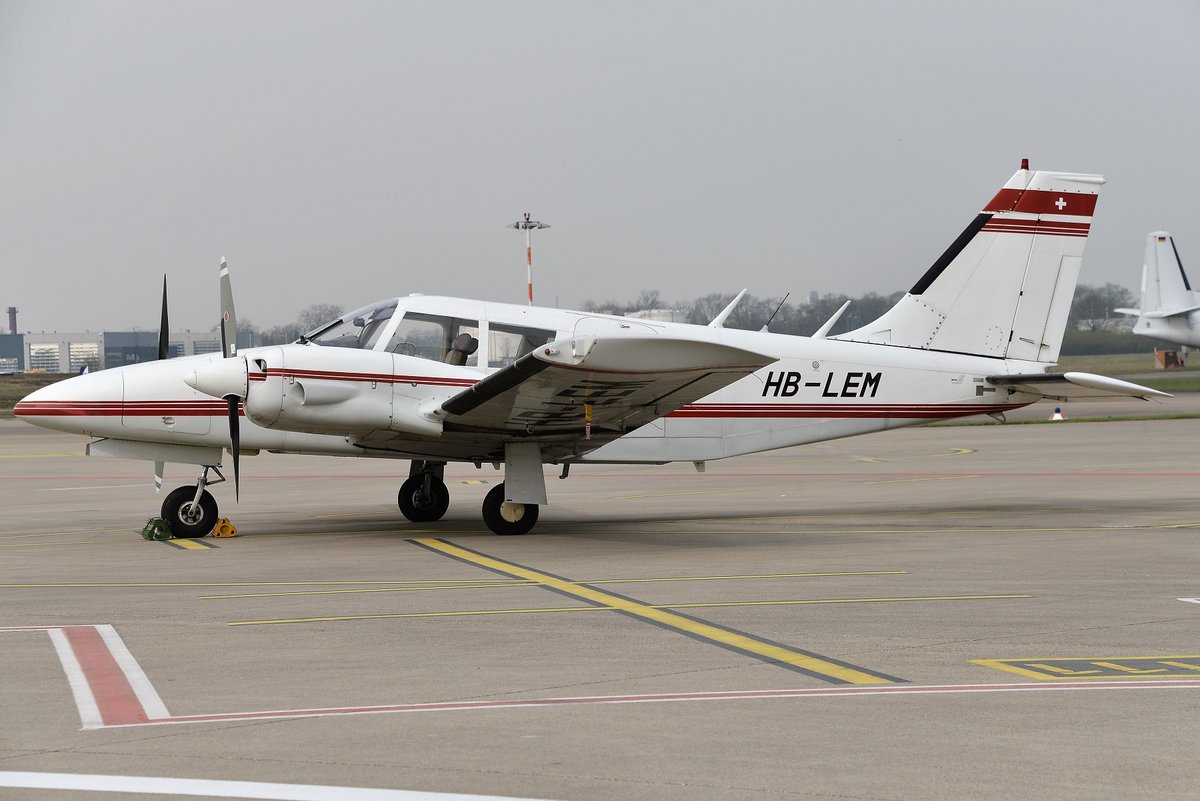 Piper PA-34-200 Seneca - Air Safety - 34-7350327 - HB-LEM - 12.04.2018 - CGN