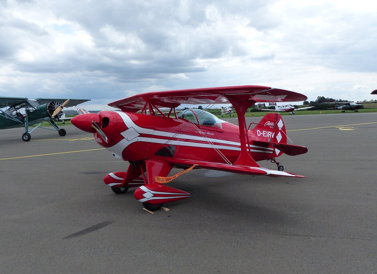 Pitts S1-S, D-EIRV bei der Vintage Aerobatic World Championship  in Gera (EDAJ) am 16.8.2019
