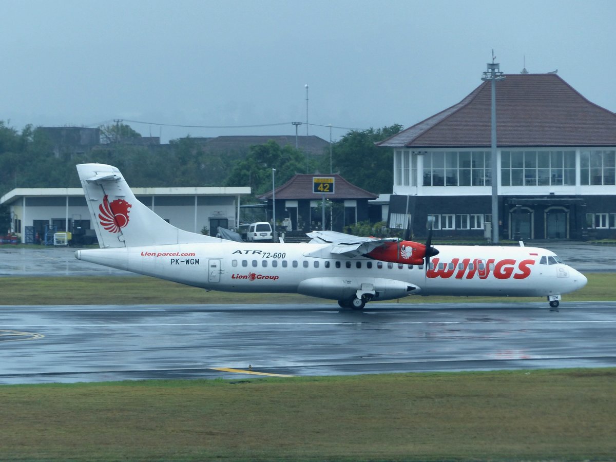 PK-WGM, ATR-72-600, Wings Air gelandet in Denpasar (DPS) am 7.10.2017