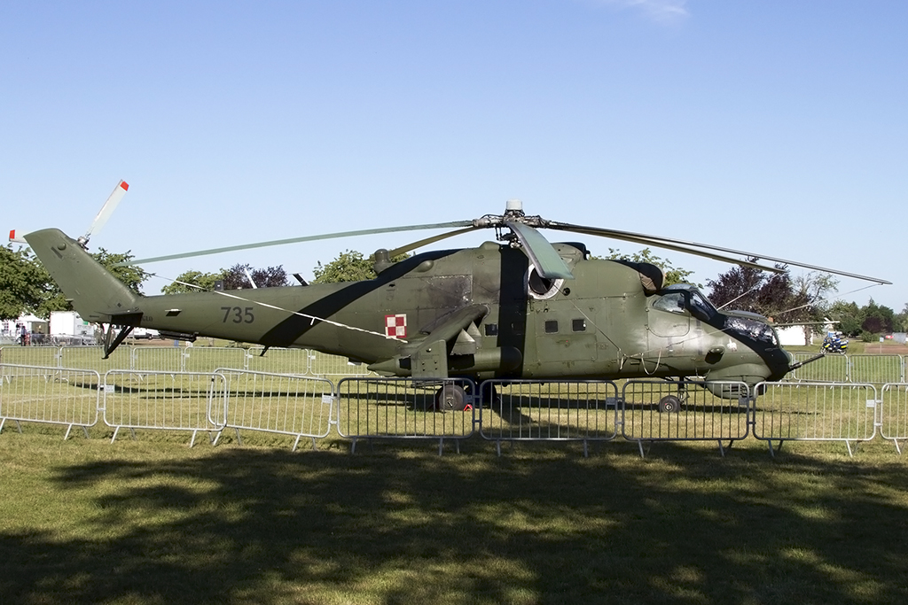 Poland - Air Force, 735, Mil, Mi-24 Hind, 28.06.2015, LFSX, Luxeuil, France 



