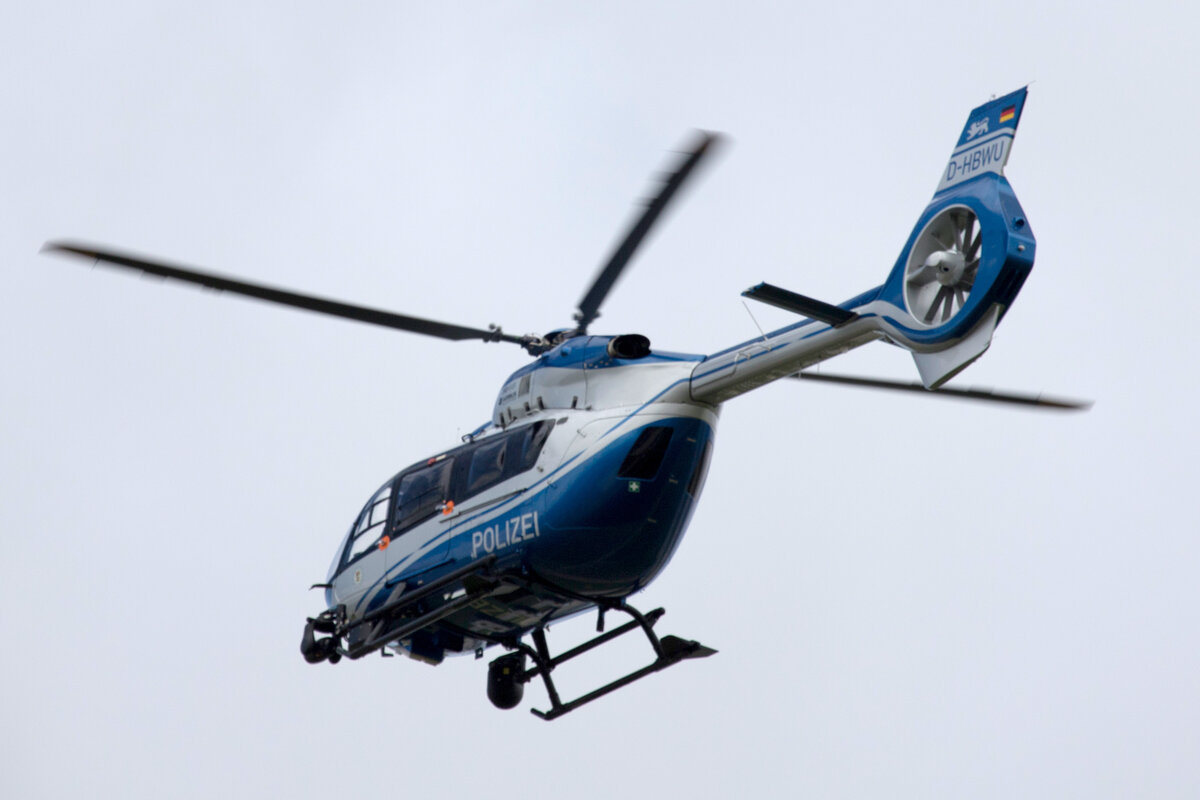 Polizei BW, D-HBWU  Bussard 1 , Airbus Helicopters (Eurocopter), H-145 (EC-145 T2), 05.08.2021, EDDS-STR, Stuttgart, Germany