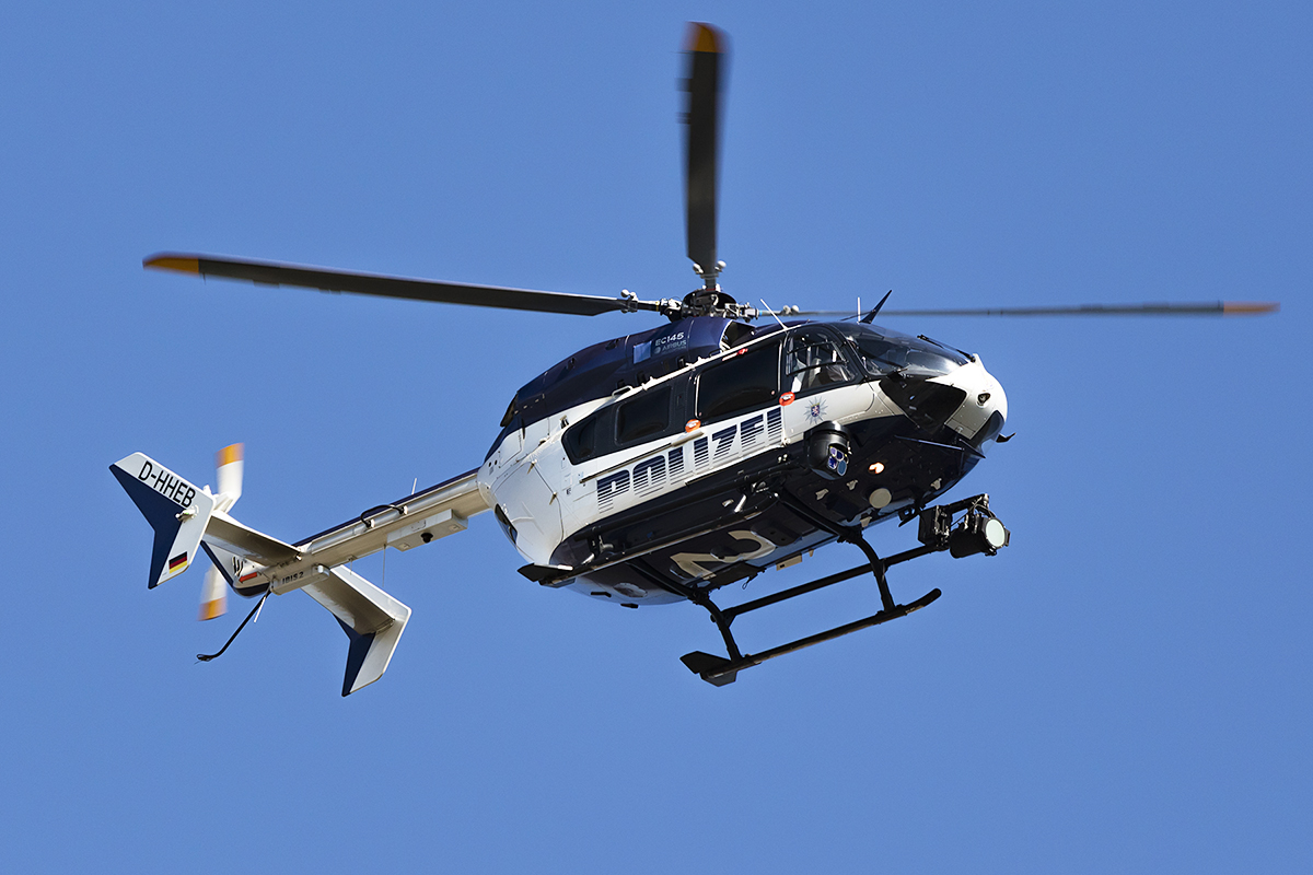 Polizei, D-HHEB, Eurocopter, EC-145, 14.10.2018, FRA, Frankfurt, Germany 


