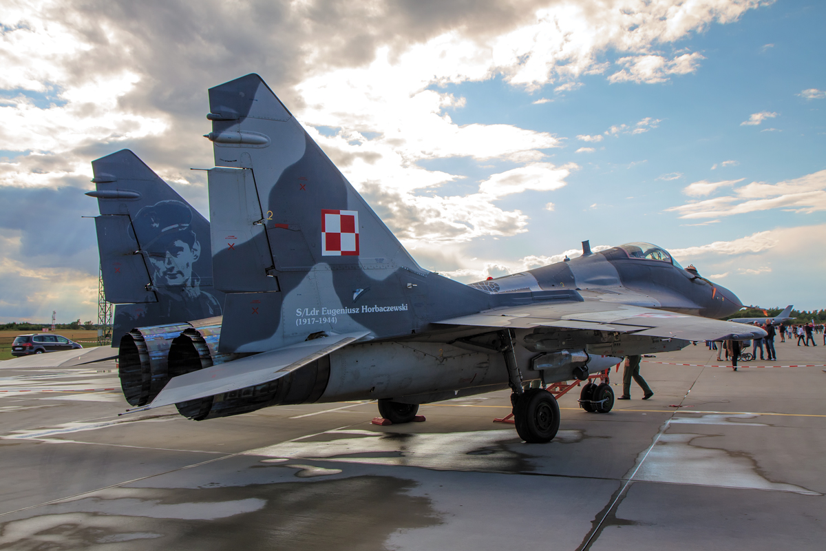 Polnische MiG-29 am „Tag der offenen Tür“ in Rostock Laage. - 23.08.2014