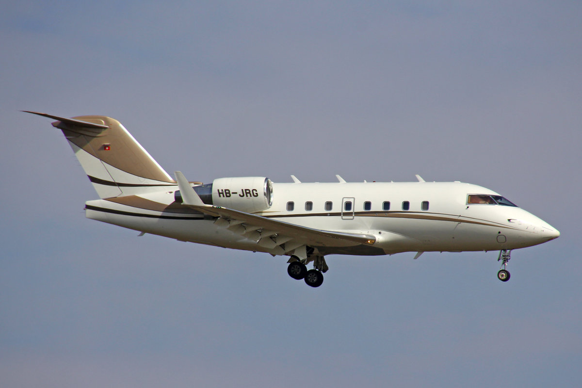 Premium Jet AG, HB-JRG, Bombardier Challenger 604, 15.März 2017, ZRH Zürich, Switzerland.