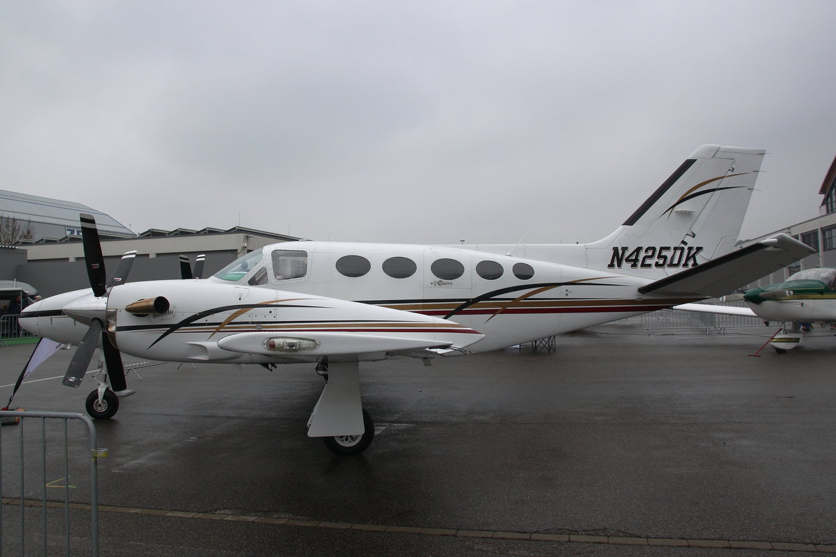 Privat, Cessna 425 Conquest, N425DK. Aero 2019, Friedrichshafen, 10.04.2019.