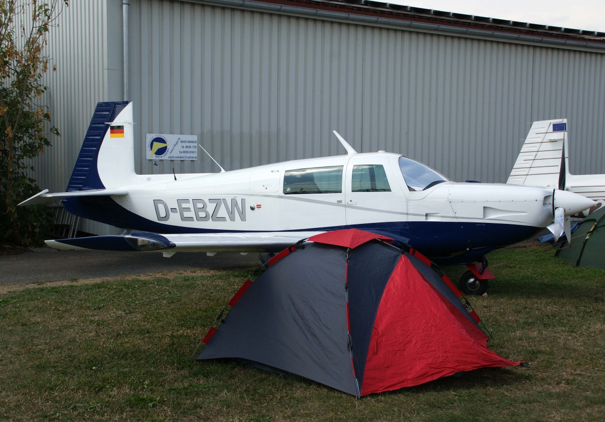Privat, D-EBZW, Mooney, M-20 K, 23.08.2013, EDMT, Tannheim (Tannkosh '13), Germany 