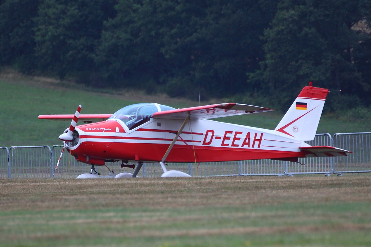 Privat, D-EEAH, Bölkow Bo.208C Junior. 36. Oldtimer Fly-in Schaffen-Diest, BE, 17.08.2019