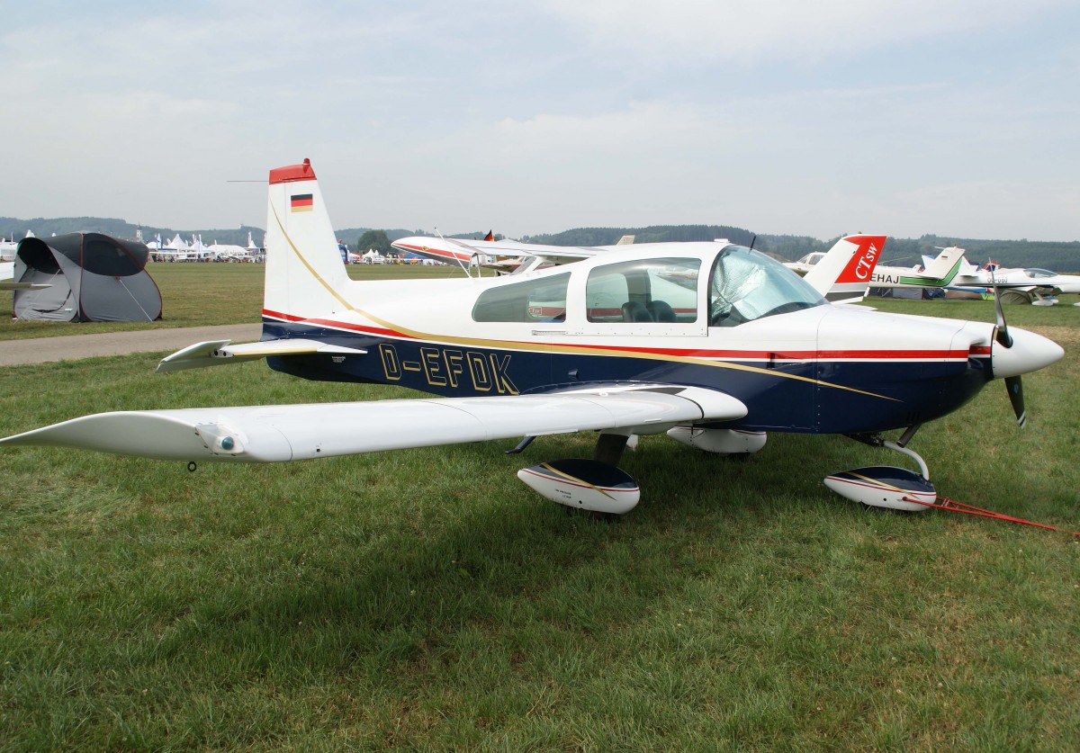 Privat, D-EFDK, American-Aviation, AA-5 Traveller, 23.08.2013, EDMT, Tannheim (Tannkosh '13), Germany 