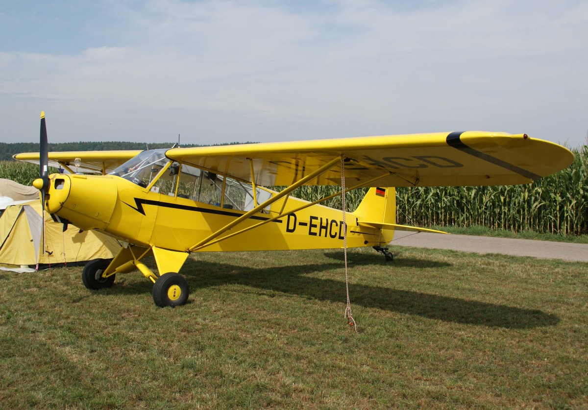 Privat, D-EHCD, Piper, PA-18-95 Super Cub, 23.08.2013, EDMT, Tannheim (Tannkosh '13), Germany 