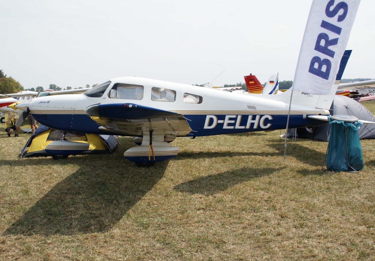 Privat, D-ELHC, Piper, PA-28-181 Archer III, 23.08.2013, EDMT, Tannheim (Tannkosh '13), Germany