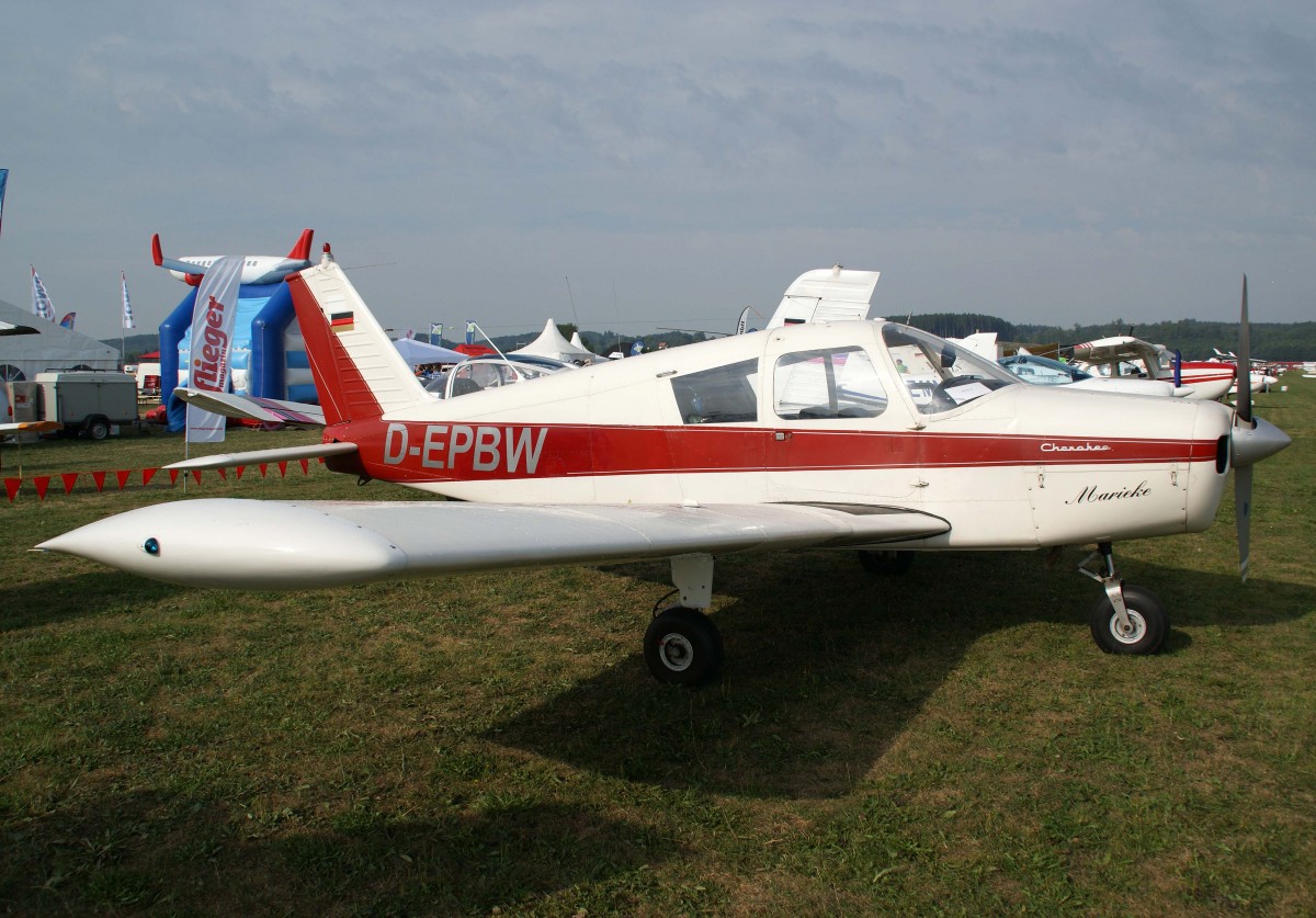 Privat, D-EPBW, Piper, PA-28-160 Cherokee, 24.08.2013, EDMT, Tannheim (Tannkosh '13), Germany