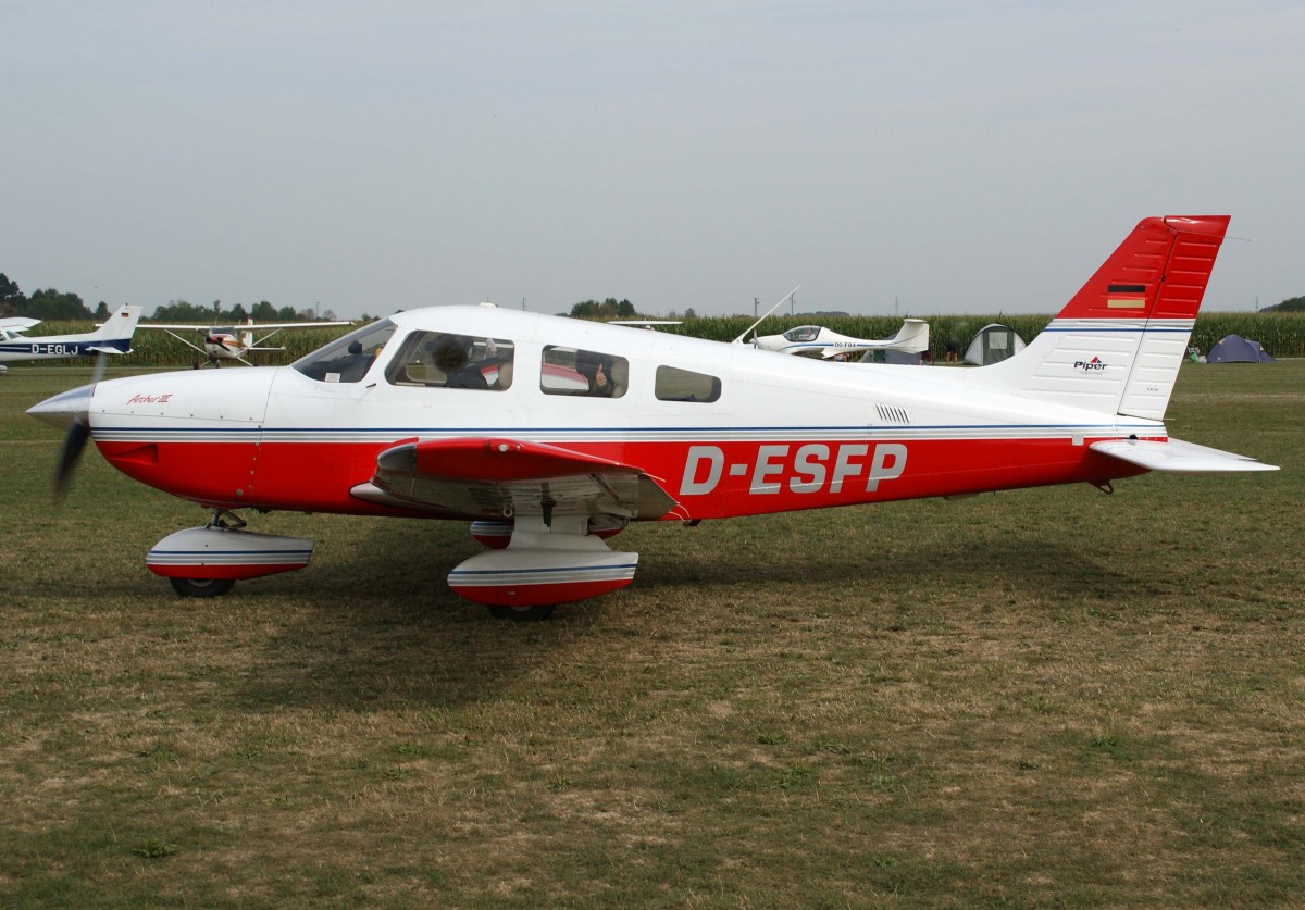 Privat, D-ESFP, Piper, PA-28-181 Archer III, 24.08.2013, EDMT, Tannheim (Tannkosh '13), Germany