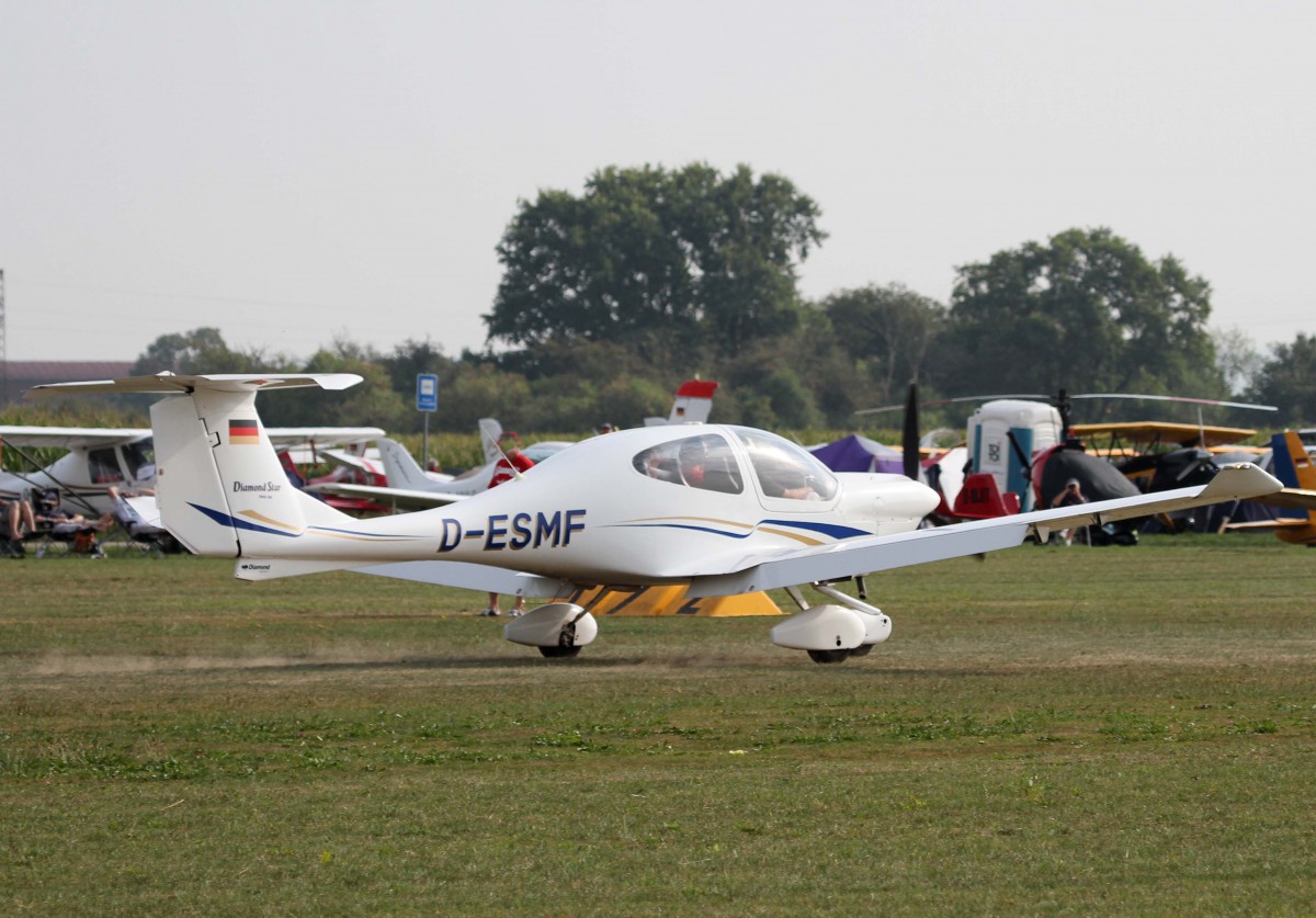 Privat, D-ESMF, Diamond, DA-40 Diamond Star, 24.08.2013, EDMT, Tannheim (Tannkosh '13), Germany