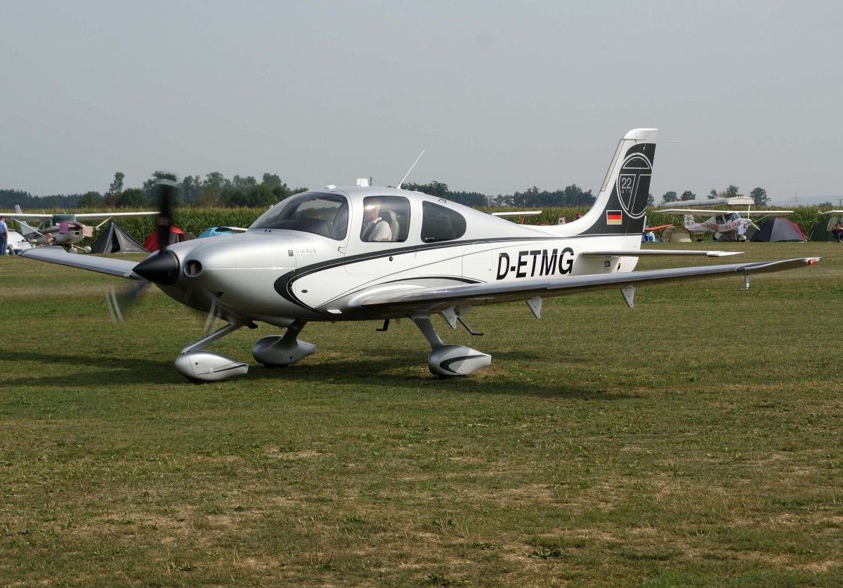 Privat, D-ETMG, Cirrus, SR-22 T, 24.08.2013, EDMT, Tannheim (Tannkosh '13), Germany