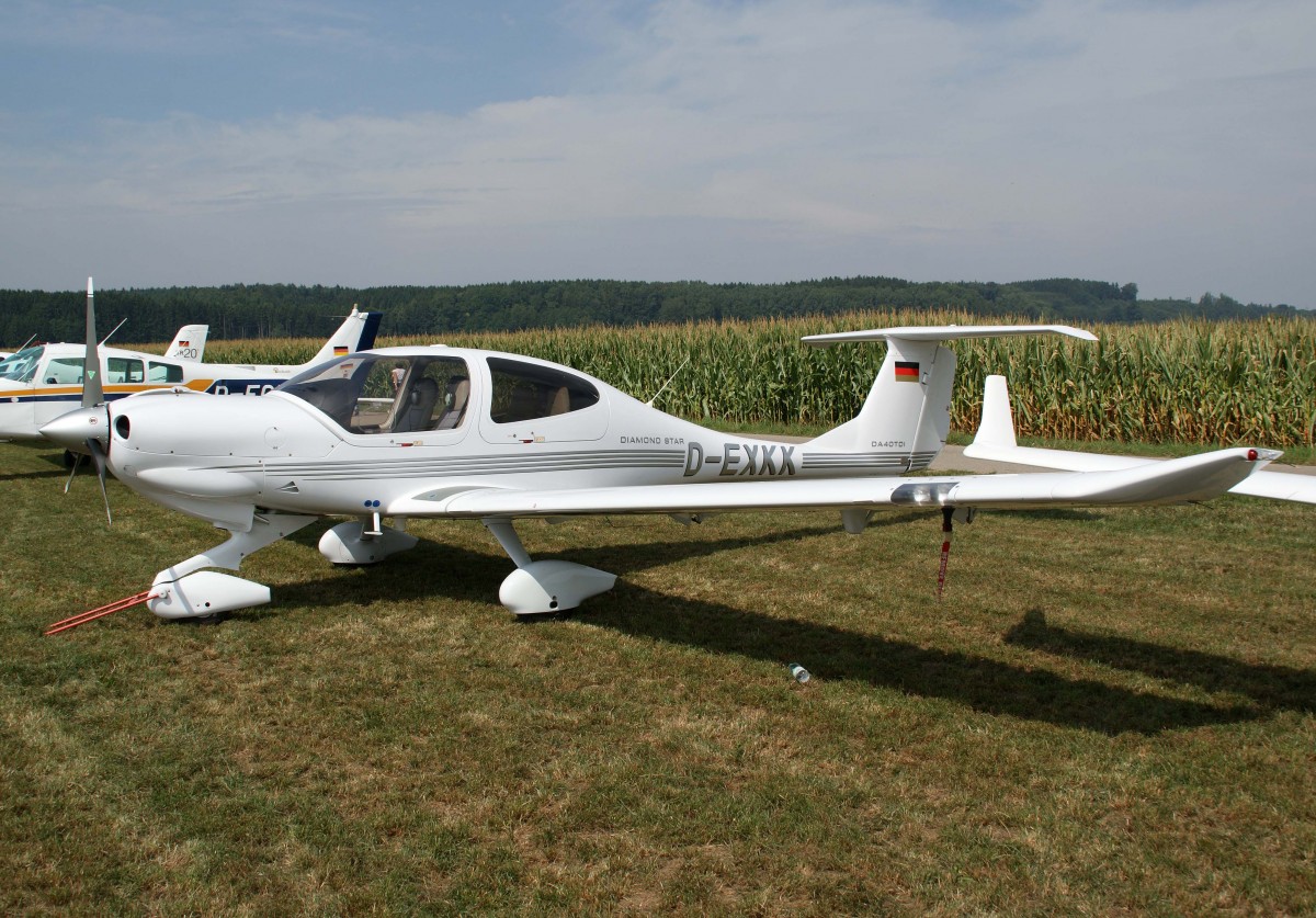 Privat, D-EXKK, Diamond, DA-40 TDI Diamond Star, 23.08.2013, EDMT, Tannheim (Tannkosh '13), Germany