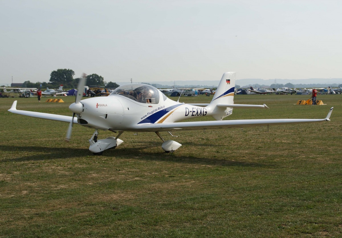 Privat, D-EXXG, Aquila, A-210, 24.08.2013, EDMT, Tannheim (Tannkosh '13), Germany