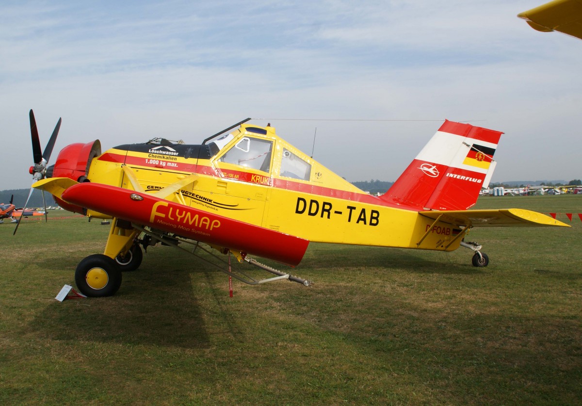 Privat, D-FOAB, PZL, PZL-106 AR Kruk, 24.08.2013, EDMT, Tannheim (Tannkosh '13), Germany


