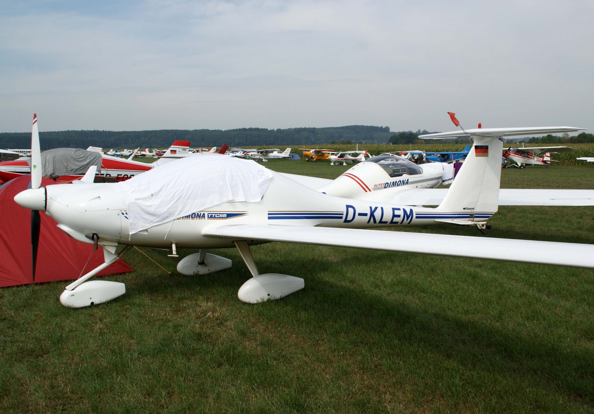 Privat, D-KLEM, Diamond (Hoffmann), HK-36 TTC Super Dimona, 23.08.2013, EDMT, Tannheim (Tannkosh '13), Germany 