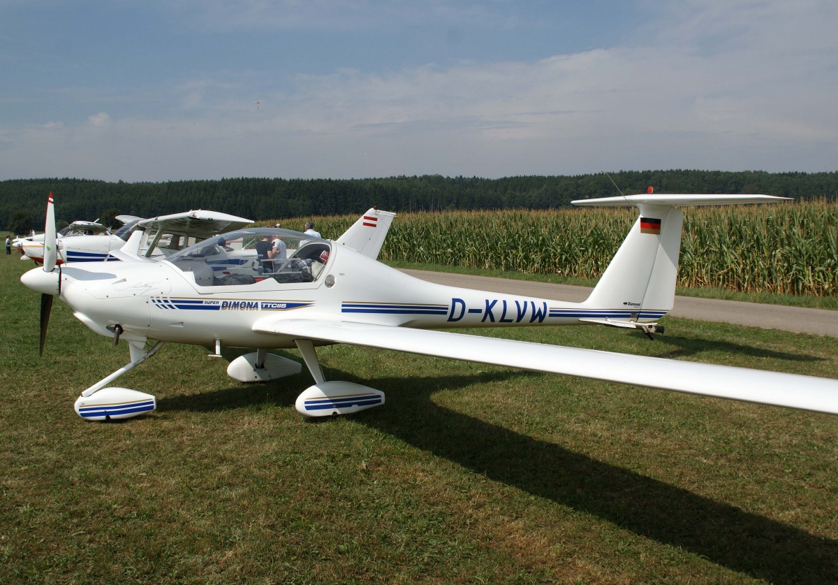 Privat, D-KLVW, Diamond (Hoffmann), HK-36 TTC Super Dimona, 23.08.2013, EDMT, Tannheim (Tannkosh '13), Germany 
