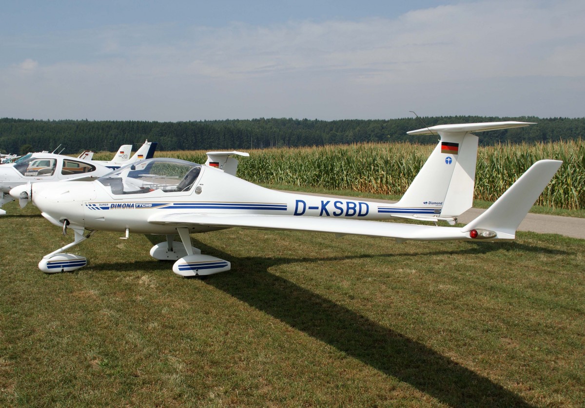 Privat, D-KSBD, Diamond (Hoffmann), HK-36 TTC Super Dimona, 23.08.2013, EDMT, Tannheim (Tannkosh '13), Germany 