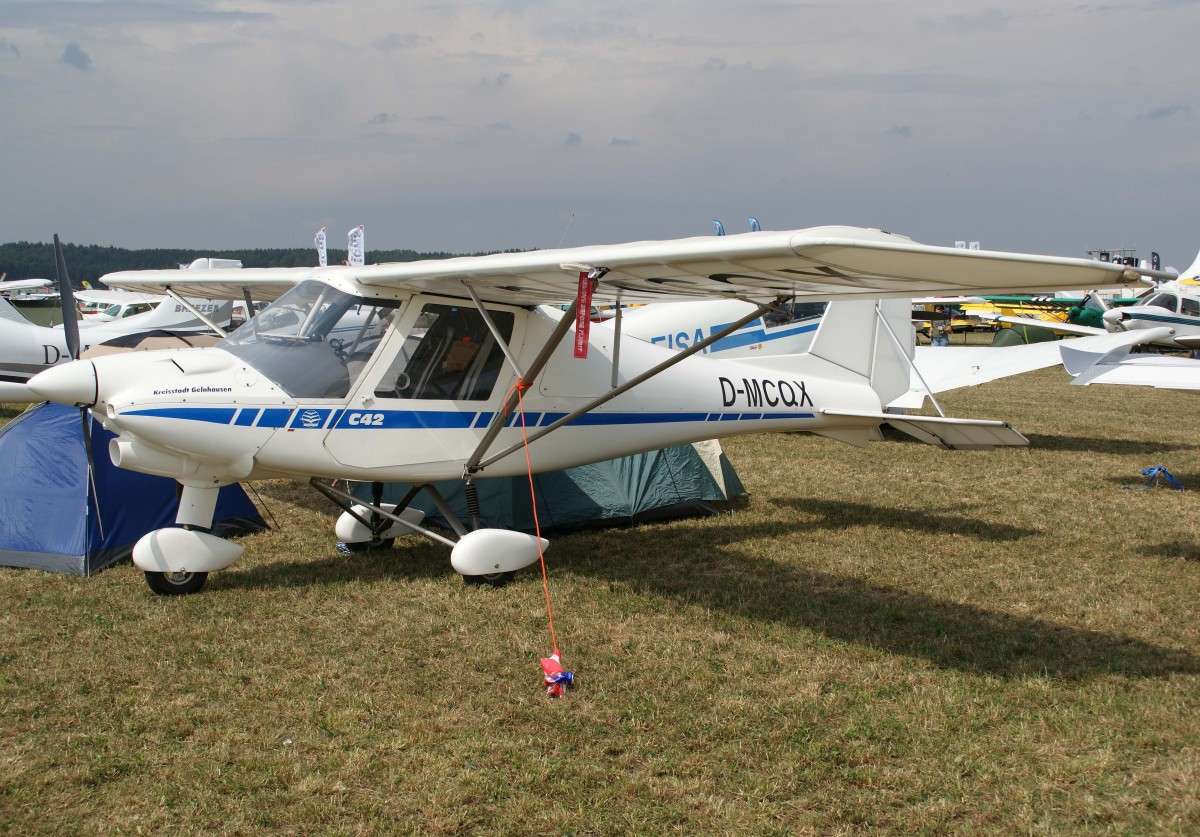 Privat, D-MCQX, Comco-Ikarus, C-42, 23.08.2013, EDMT, Tannheim (Tannkosh '13), Germany 