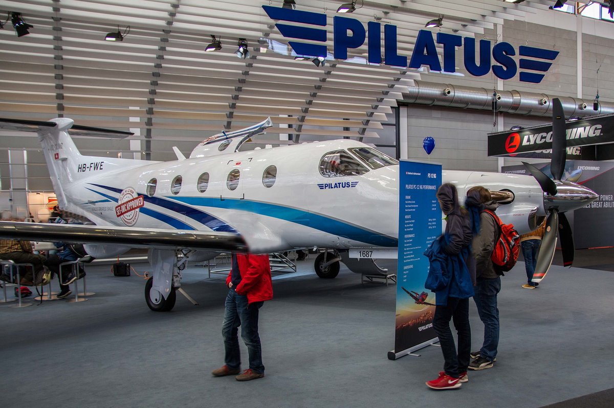 privat, HB-FWE, Pilatus, PC-12-47 E, 07.04.2017, Aero '17, Friedrichshafen, Germany