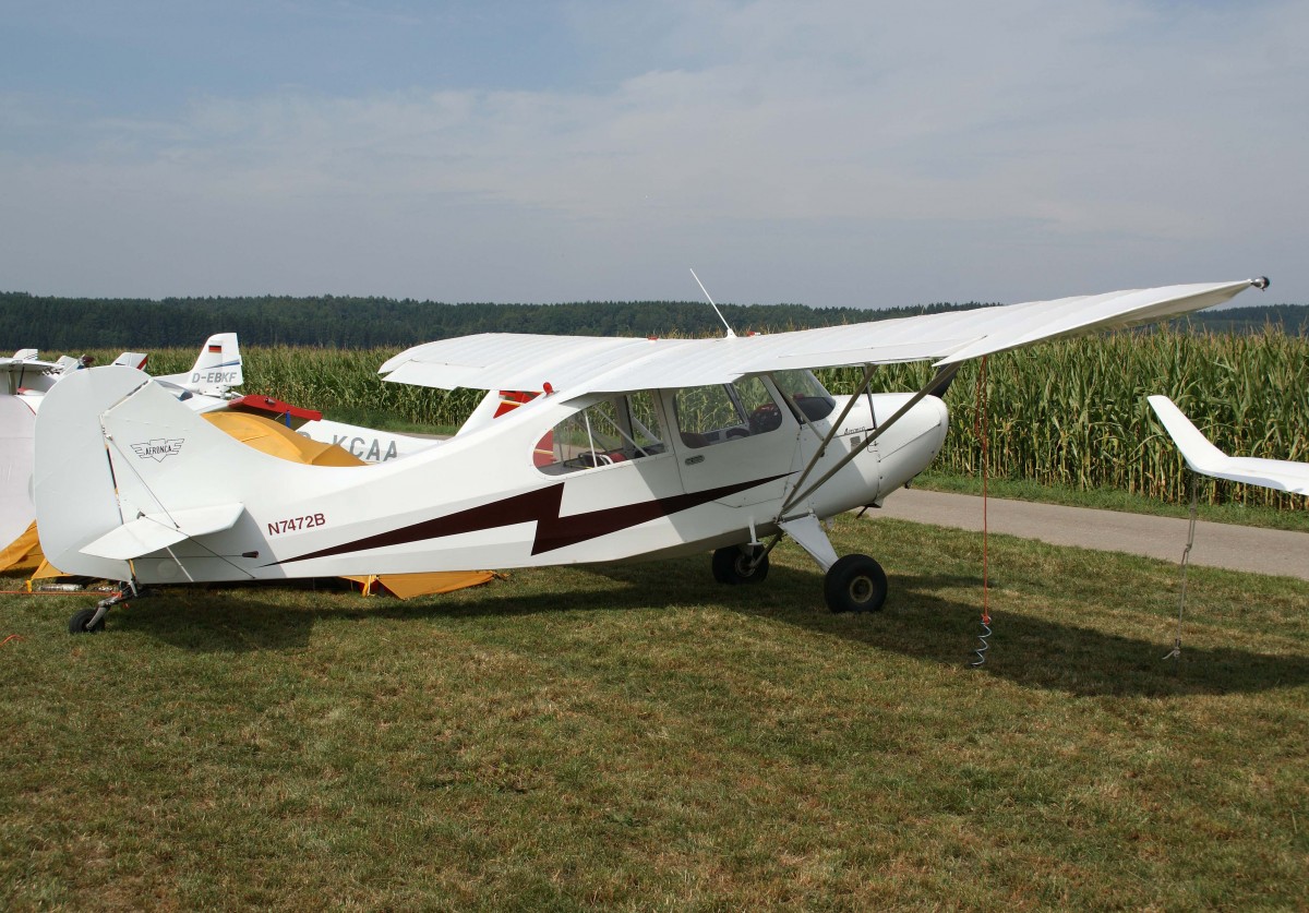 Privat, N7472B, Aeronca, 7-AC Champion, 23.08.2013, EDMT, Tannheim (Tannkosh '13), Germany