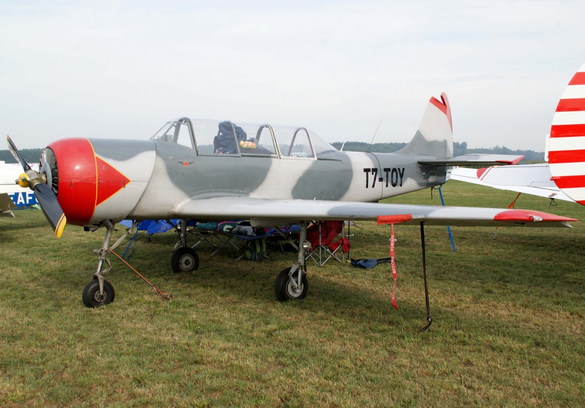 Privat, T7-TOY, Yakovlev, Yak-52, 23.08.2013, EDMT, Tannheim (Tannkosh '13), Germany