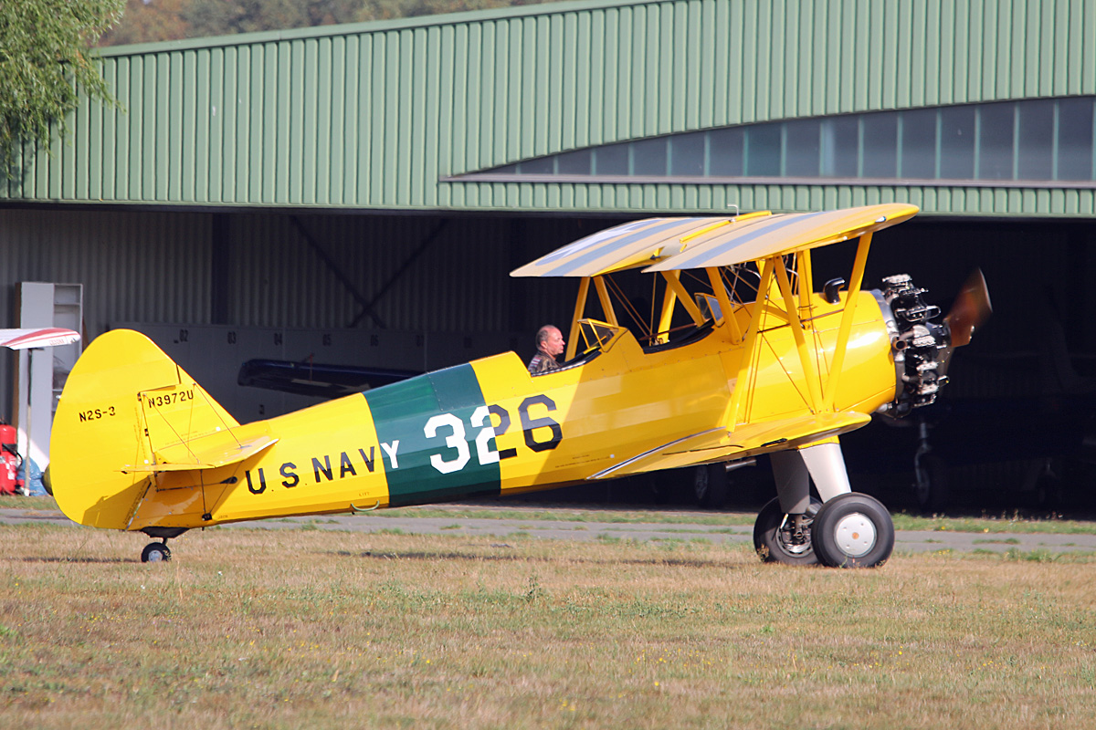 Private Boeing A75N1 Stearman, N3972U, Flugplatz Bienenfarm, 16.09.2018