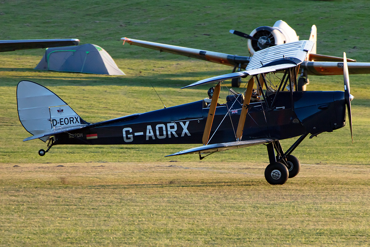 Private, D-AORX, deHavilland, DH-82A Tiger Moth, 13.09.2019, EDST, Hahnweide, Germany




