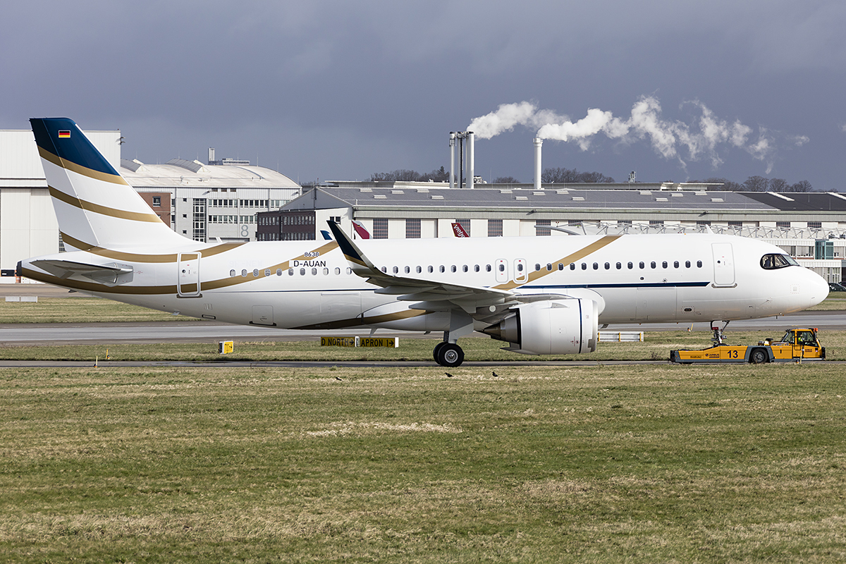 Private, D-AUAN (later Reg.: 9H-NEW), Airbus, A320-251NCJ, 18.03.2019, XFW, Hamburg-Finkenwerder, Germany 

