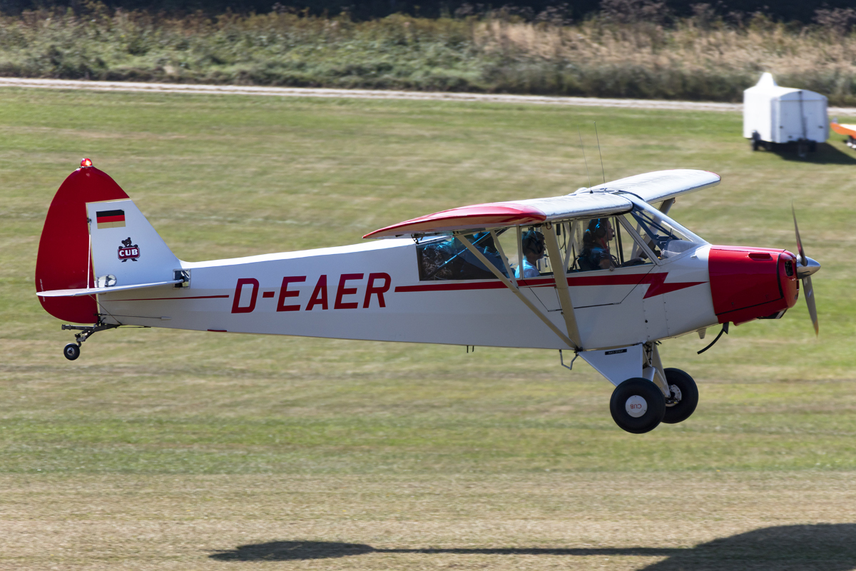 Private, D-EAER, Piper, L-18C Super Cub, 09.09.2016, EDST, Hahnweide, Germany

