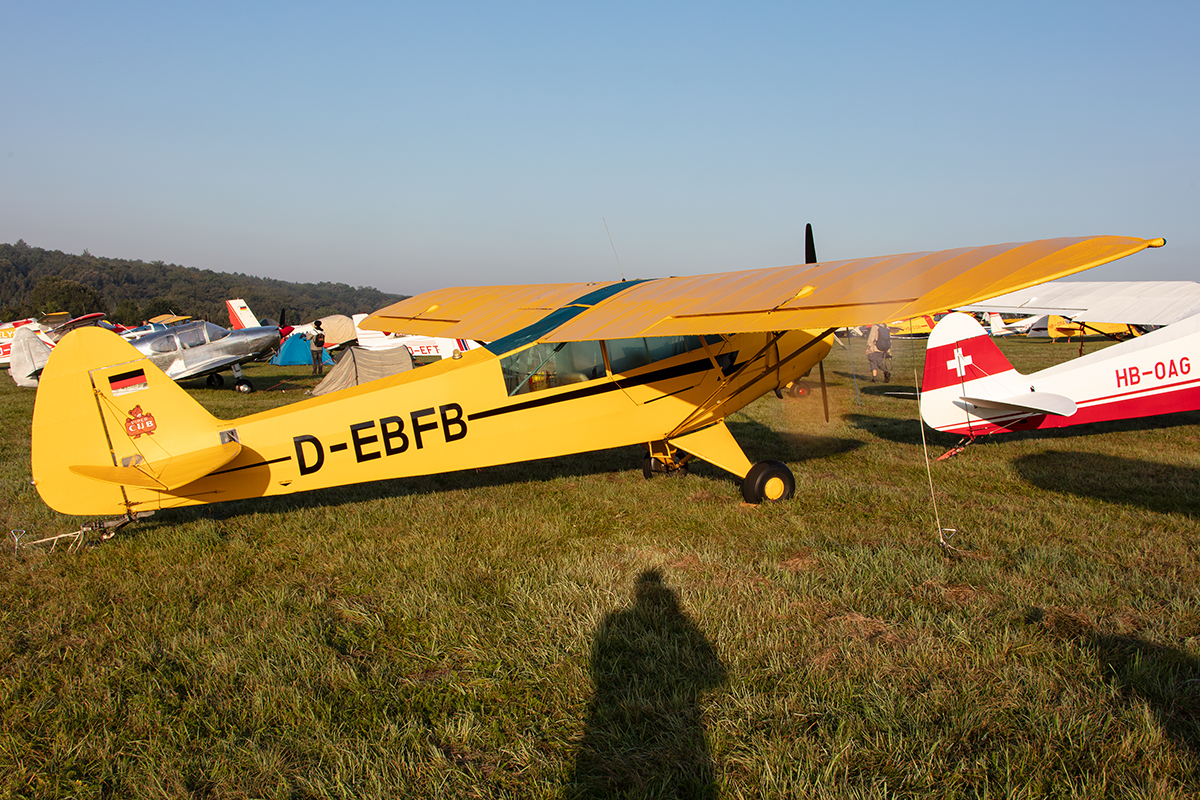 Private, D-EBFB, Piper, L-18C Super Cub, 15.09.2019, EDST, Hahnweide, Germany







