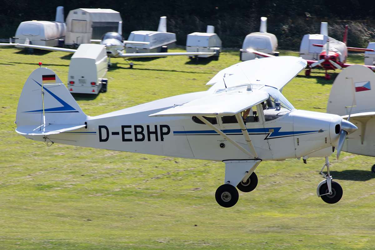 Private, D-EBHP, Piper, PA-22-150 Tri Pacer, 13.09.2019, EDST, Hahnweide, Germany


