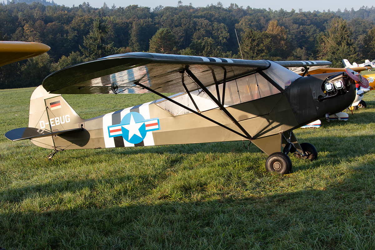 Private, D-EBUG, Piper, L-4H-Cub, 15.09.2019, EDST, Hahnweide, Germany




